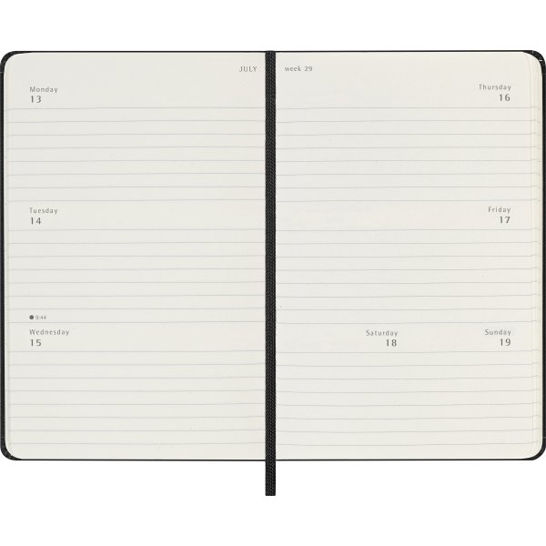 Moleskine 2026 Kalender | H | Vecka | Poc.| Svart