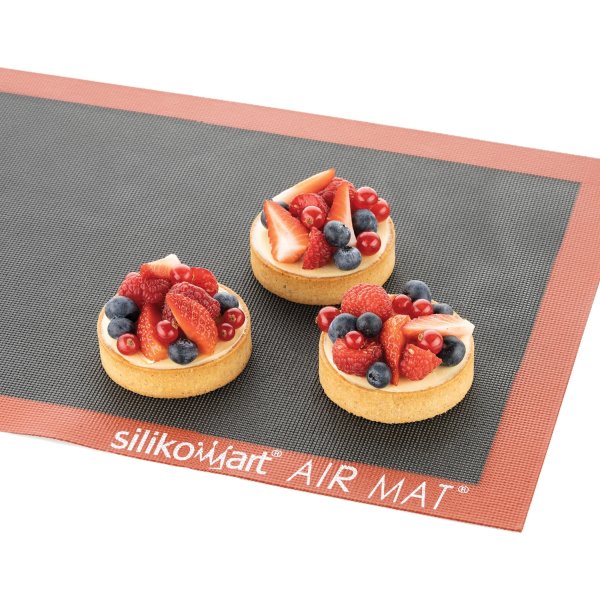 Silikomart Bakmatta Air Mat, röd/svart, 40x60cm