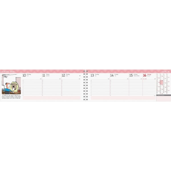 Burde 2026 Kalender, Stor Plankalender, Humor