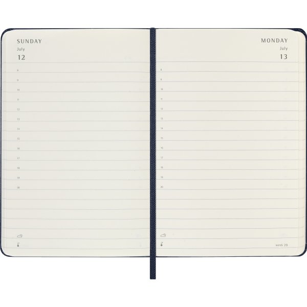Moleskine 2026 Kalender | H | Dag | Pock. | Blå