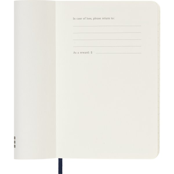 Moleskine 2026 Kalender | S | Dag | Poc. | Blå