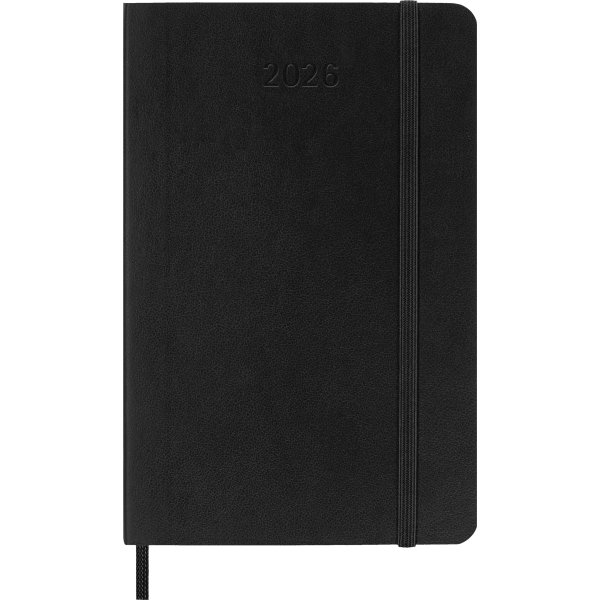 Moleskine 2026 Kalender | S | Dag | Poc. | Svart