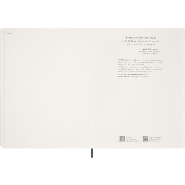 Moleskine 2026 Kalender | Ess. | Vecka v. | Grön