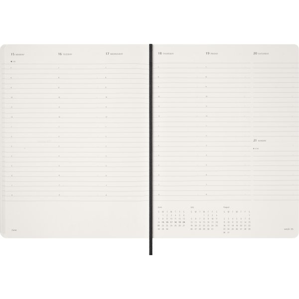 Moleskine 2026 Kalender | Ess. | Veckovy | Svart