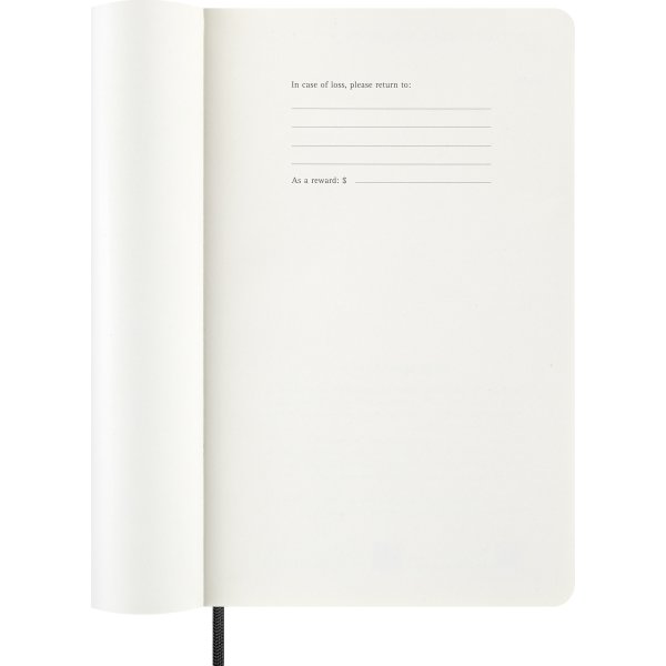 Moleskine 2026 Kalender | S | Vecka h. | L | Svart