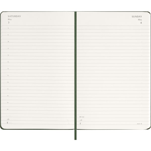 Moleskine 2026 Kalender | H | Dag | L | Grön