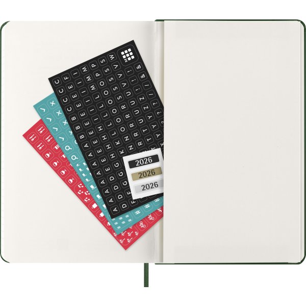 Moleskine 2026 Kalender | H | Dag | L | Grön