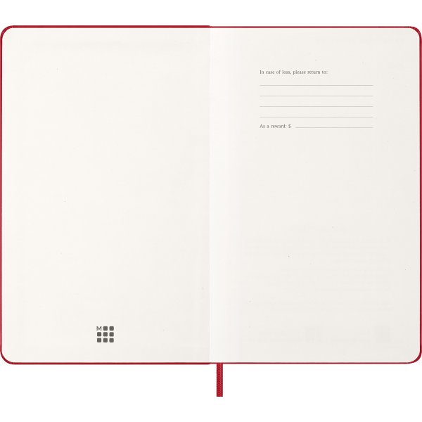 Moleskine 2026 Kalender | H | Dag | L | Röd