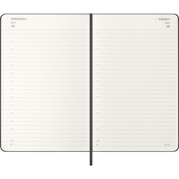 Moleskine 2026 Kalender | H | Dag | L | Svart