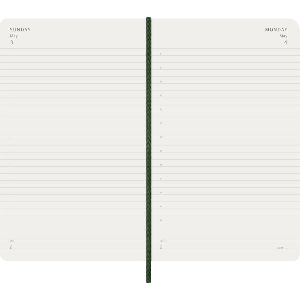 Moleskine 2026 Kalender | S | Dag | L | Grön