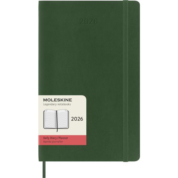 Moleskine 2026 Kalender | S | Dag | L | Grön