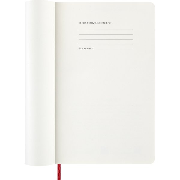 Moleskine 2026 Kalender | S | Dag | L | Röd