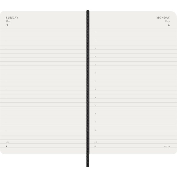 Moleskine 2026 Kalender | S | Dag | L | Svart