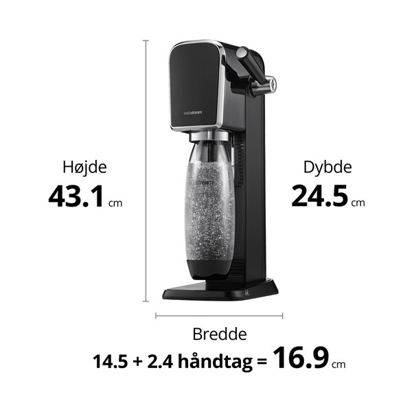 Sodastream ART - kolsyremaskin, svart