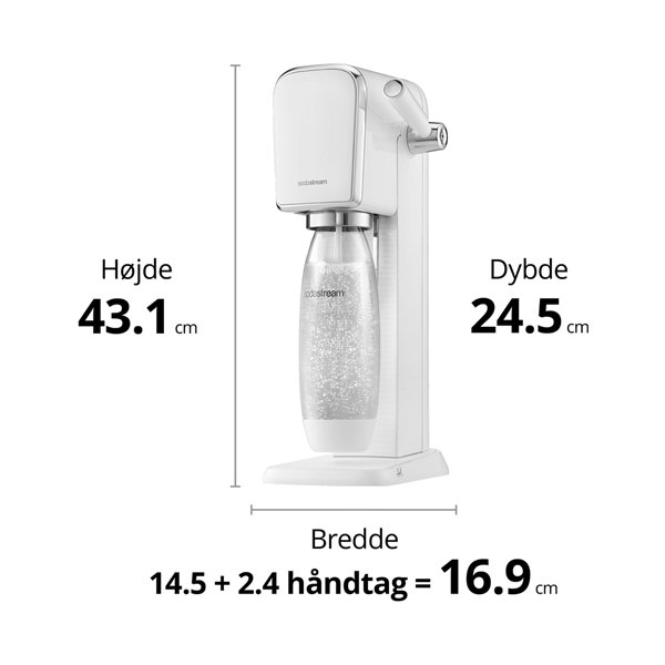 Sodastream ART - kolsyremaskin, vit