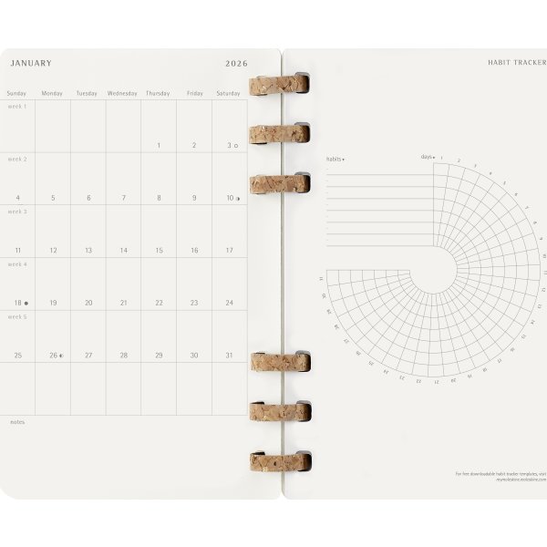 Moleskine 2026 Kalender | Vecka | L | Svart