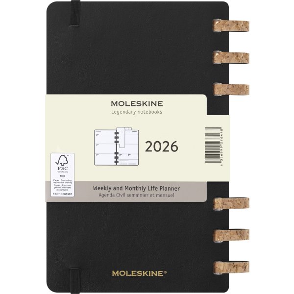 Moleskine 2026 Kalender | Vecka | L | Svart