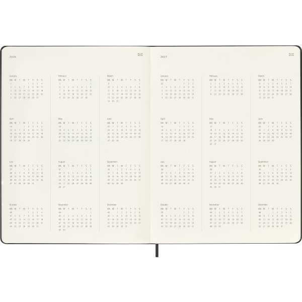 Moleskine 2026 Kalender | Pro Digital | Vecka | XL