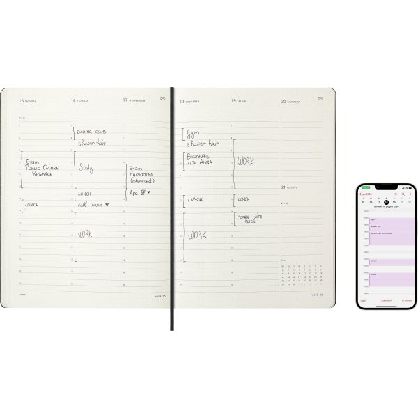 Moleskine 2026 Kalender | Pro Digital | Vecka | XL