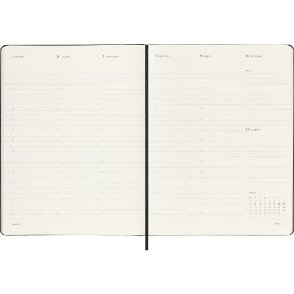 Moleskine 2026 Kalender | H | Vecka Pro v. | XL
