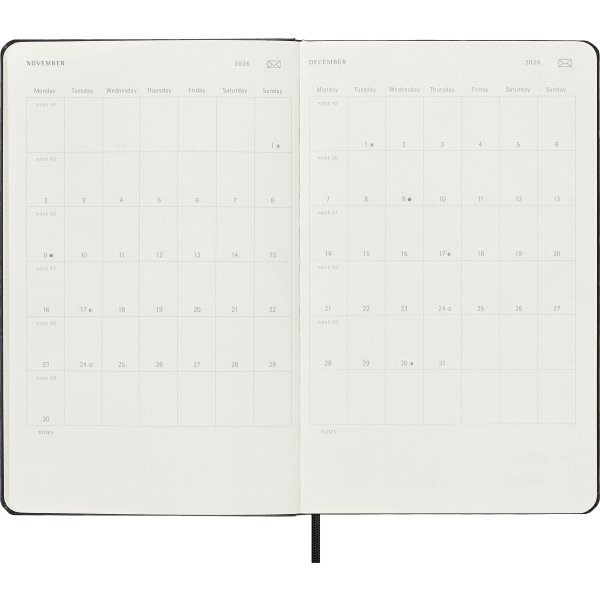 Moleskine 2026 Kalender | Digital | Vecka | L