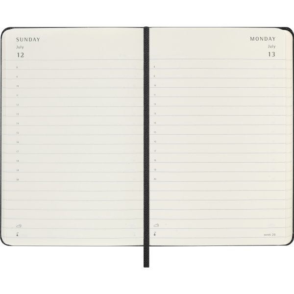Moleskine 2026 Kalender | H | Dag | Poc. | Svart