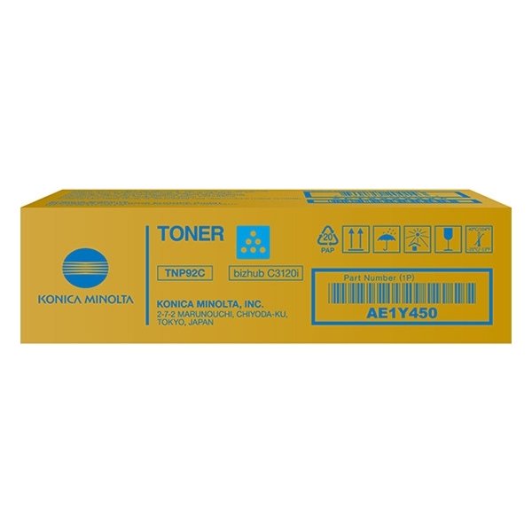 Konica Minolta TNP92C Toner bizhub C3120i, cyan