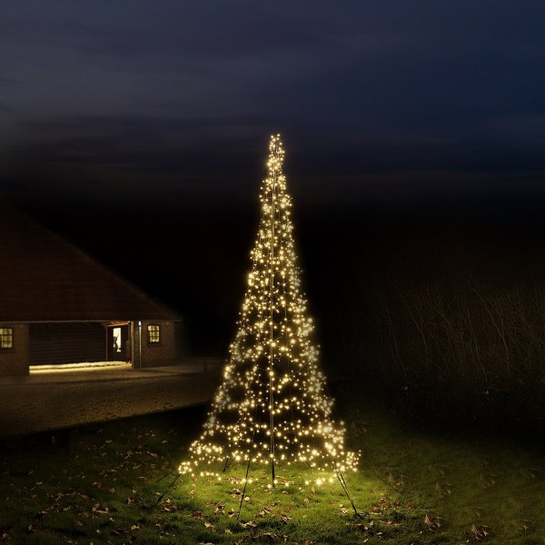 Starlight ljusslinga m/stång, 4m, 1200 LED, färgad
