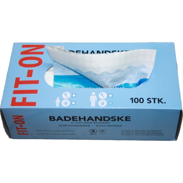 FIT-On Tvätthandske | Kort | 33 cm | 100 st.