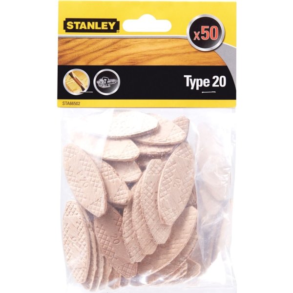 Stanley Trä flatdyvlar/kex, strl. 20, 50 st.