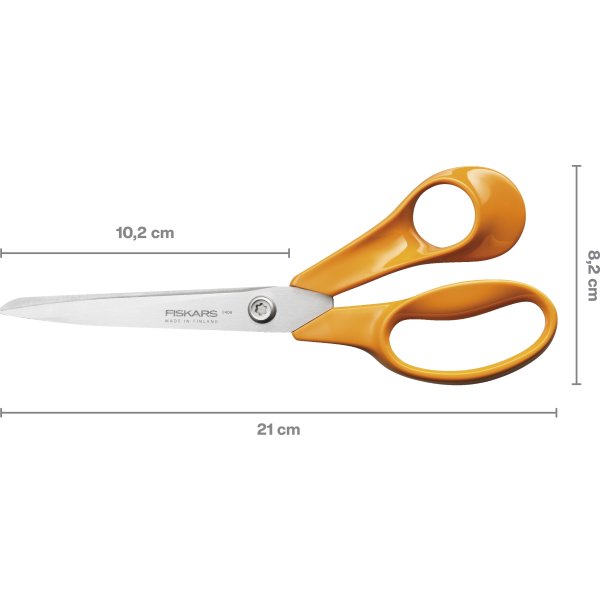 Fiskars Classic universalsax, 21 cm