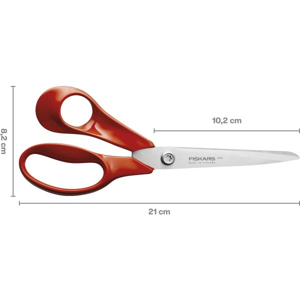 Fiskars Classic universalsax, 21 cm, vänster