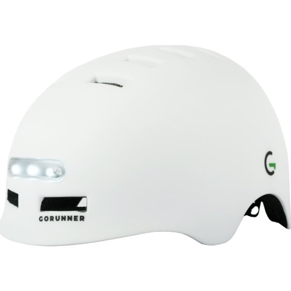 GoRunner Cykelhjälm, Strl. L - 58-61 cm, vit