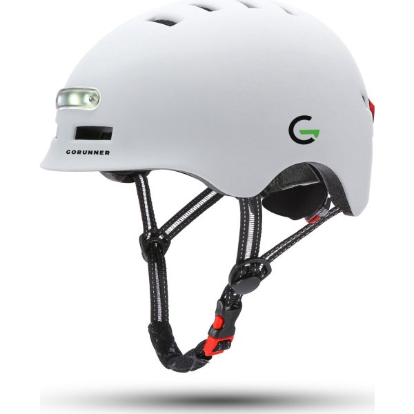 GoRunner Cykelhjälm, Strl. L - 58-61 cm, vit