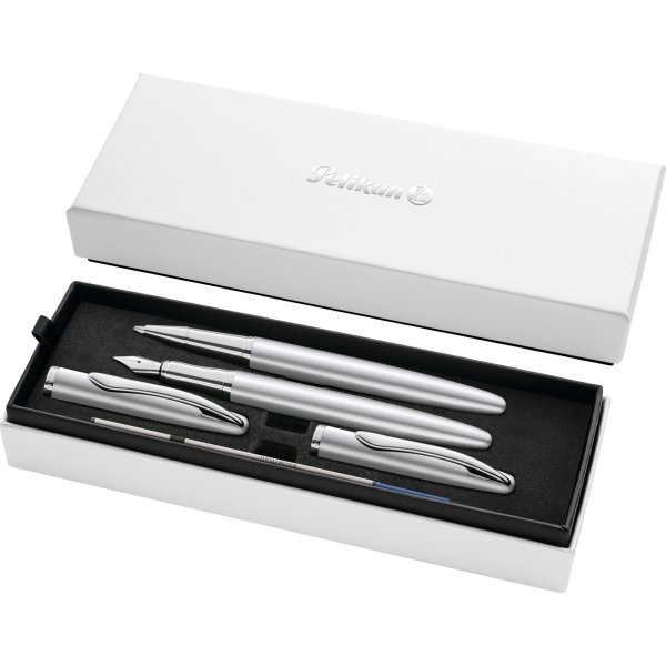 Pelikan Jazz N. Elegance Set, Reservoa/Rol, silver
