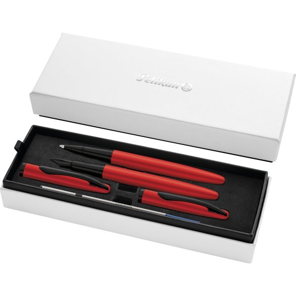 Pelikan Jazz N. Elegance Set, Reservoar/Rol, red