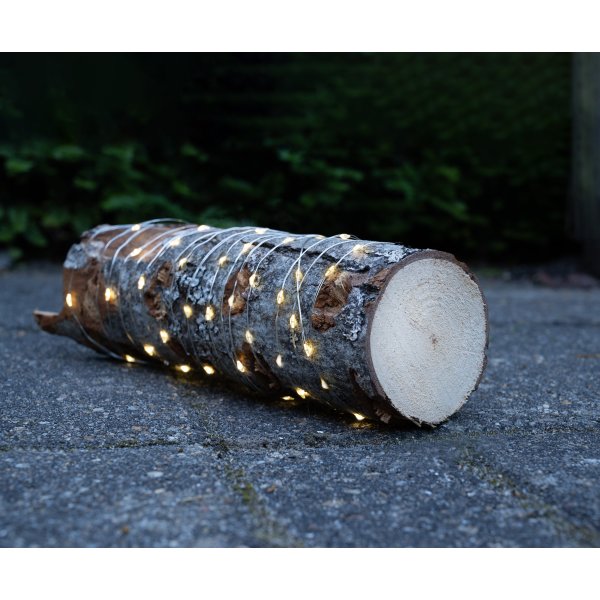 Ljusslinga m/100 LED, 9,9m, silverfärgad