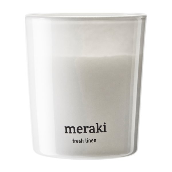 Meraki Doftljus, Fresh Linen, 2 st