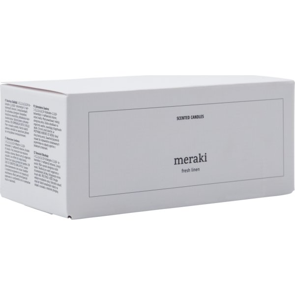 Meraki Doftljus, Fresh Linen, 2 st