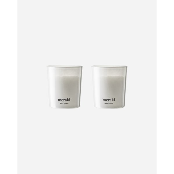 Meraki Doftljus, White garden, 2st