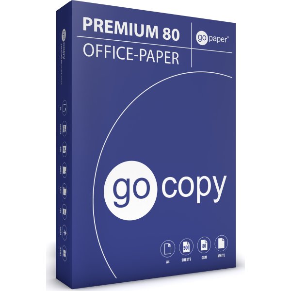 Go Copy Premium 80 kopieringspapper | A4 | 500 ark