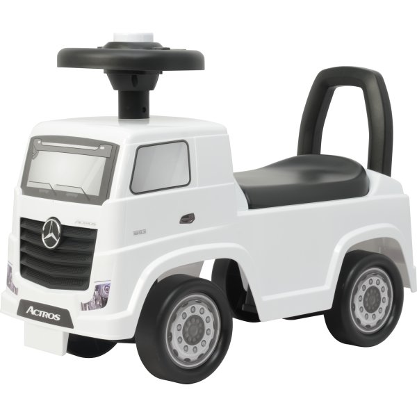 Gåbil Mercedes Actros lastbil för barn, vit