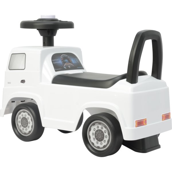 Gåbil Mercedes Actros lastbil för barn, vit