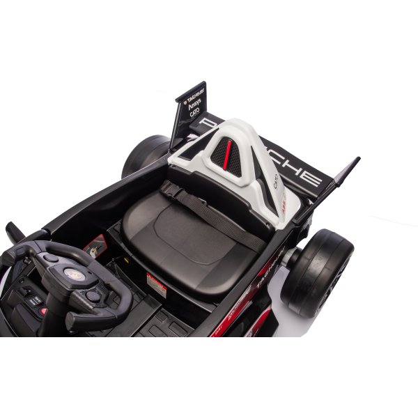 Elbil Porsche Formula E barnbil, 2x12V, svart