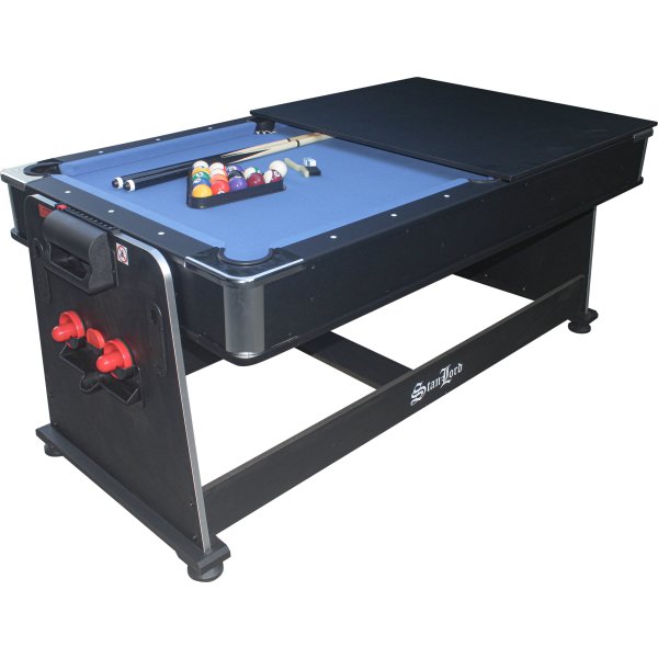 Stanlord 3-i-1 bord, Lucca 6 fot, svart