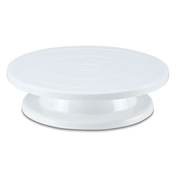 Städter Roterande tårtfat, vit, plast, Ø27,5cm