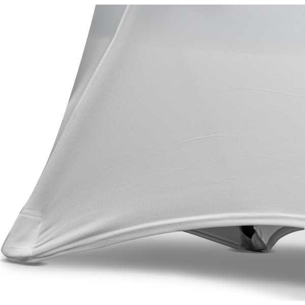 Parkduk t/runt ståbord Ø80-110 cm, vit