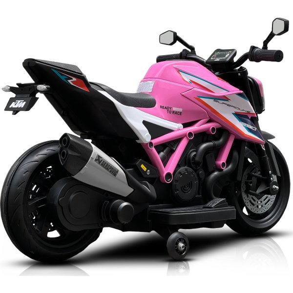 Elbil KTM X12 motorcykel för barn, 2x12V, rosa
