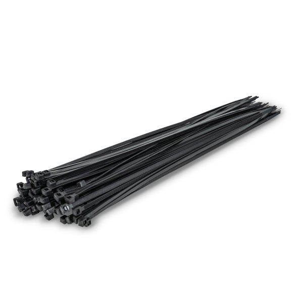 Kabelband 4,8x380 mm, Svart, 100 st.
