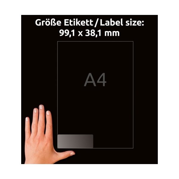 Avery Adressetiketter | 99,1 x 38,1 mm | 350 st.